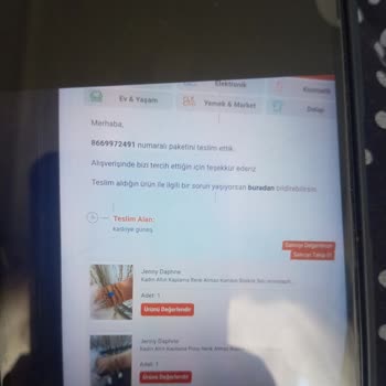 Trendyol Aldığım Üç Ürün Teslim Edilmiş Diyor Almadım