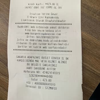 Burger King'de Kötü Patates Kızartması Deneyimi