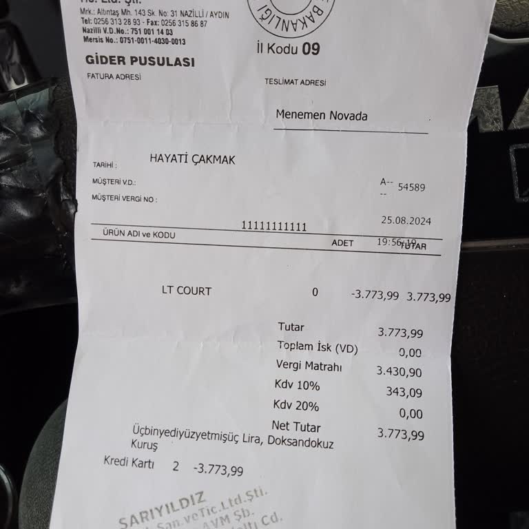 Sarıyıldız Spor Mağaza İade İşlemleriyle İlgili Şikayet