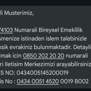 Türkiye Hayat Emeklilik 2 Aydır Paramı Yatırmıyor