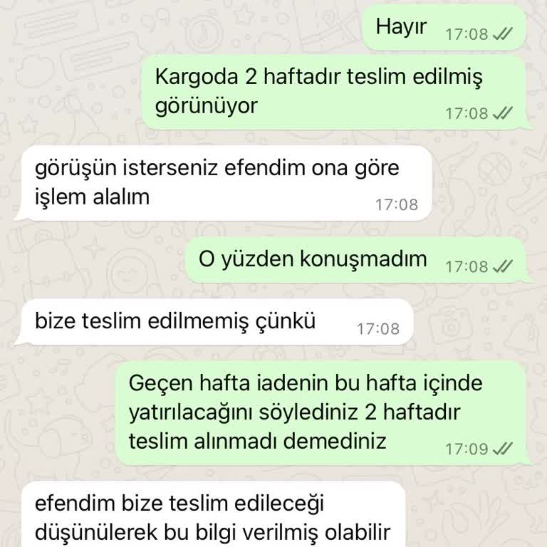 Hepsi Moda Sitesi İademi Yatırmıyor