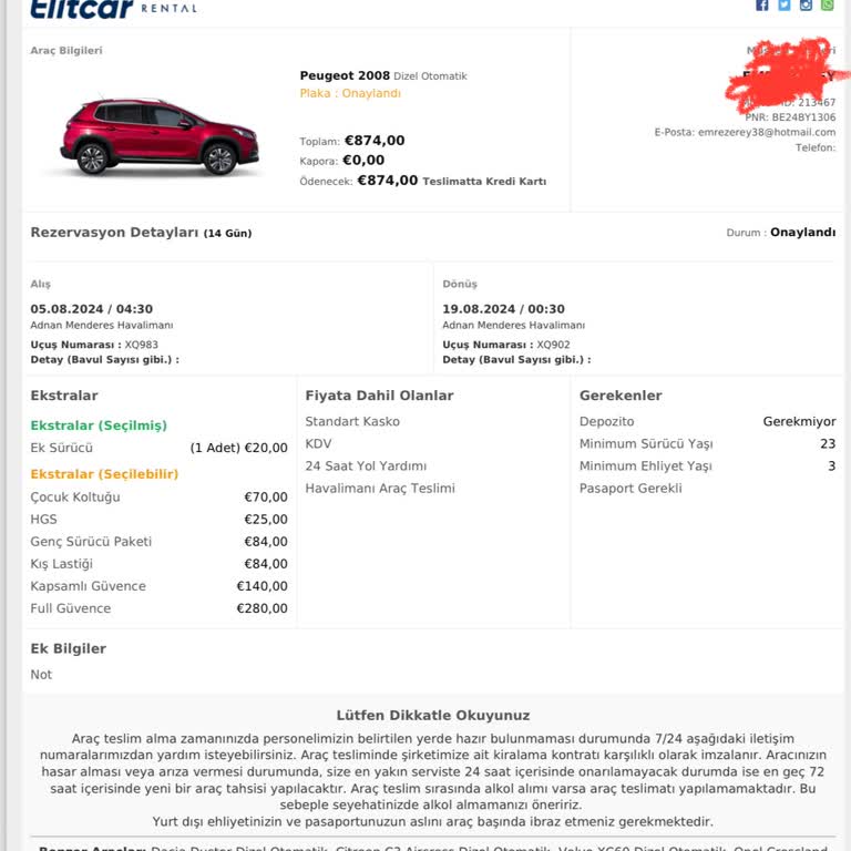 Elitcar Rental Lütfen Okuyun Öyle Araç Kiralayın