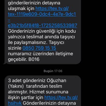 Trendyol Express Başka Birine Teslim Edilen Kargo
