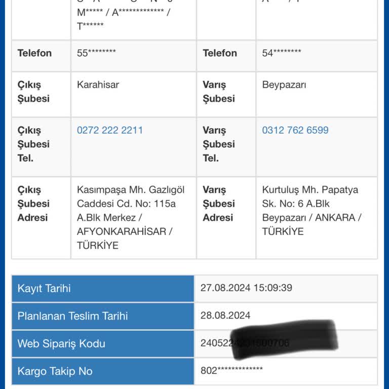 Sürat Kargo Ankara Beypazarı Şubesi Kargom Bekletiliyor 1 Haftadır