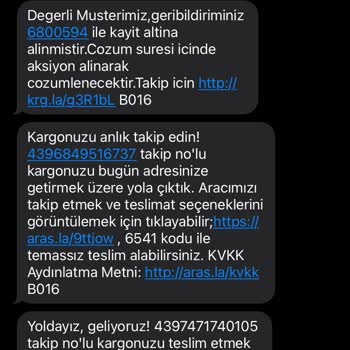 Üsküdar Setbaşı Aras Kargo'nun Adres Hatalı Yalanı