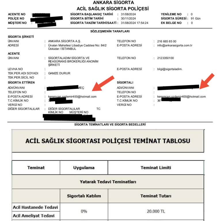 Sigortaladım.com Çalışanının Usulsüz Satış Şekli