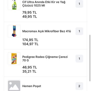Migros Sanal Market Problemi