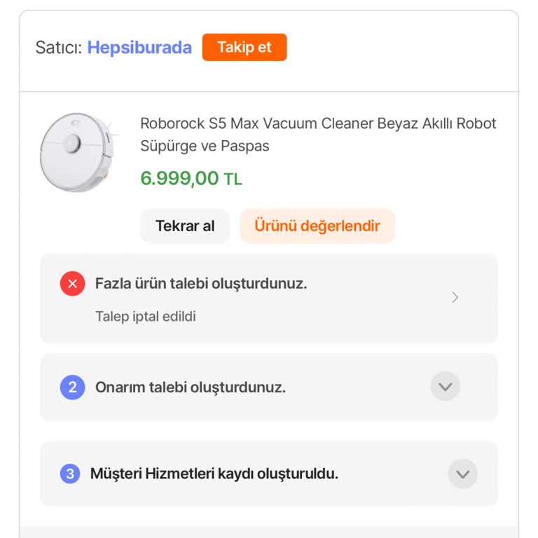 Hepsiburada'da Kayıp Ürün Ve Eksik Ücret İadesi Sorunu