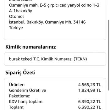Müşteri Memnuniyetsizliği Amazon Tarafından
