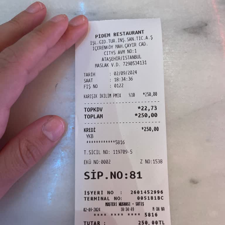 City AVM Pidem Restoranında Personel Ve Hizmet Sorunları