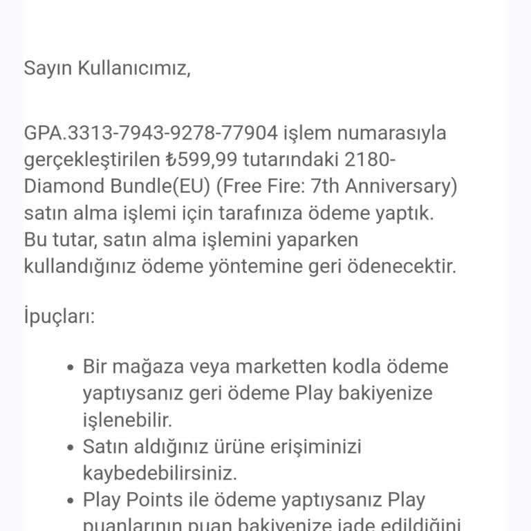 Google Play Geri İade Süresi Çok Uzun