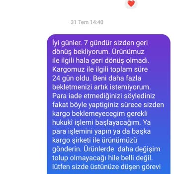 Hr Butik Ürün Teslim Etmiyor