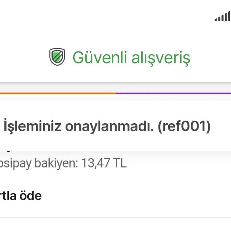 Hepsiburada Da Ödeme Esnasında Sıkıntı. Sipariş Geçmiyor.