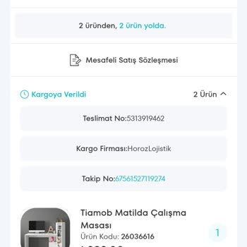 Tiamob Mobilya Eksik Ürün