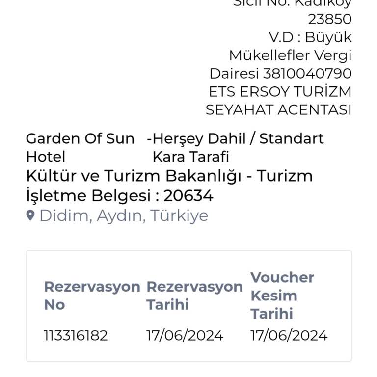 Etstur Didim Garden Of Sun Otelde Hayal Kırıklığı