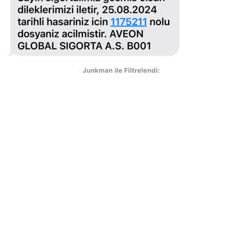 Aveon Global Sigorta Yılda Bir Defa Ücretsiz Cam Hakkı Talebi Cam Değişim Talebi Reddi