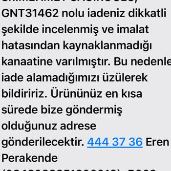 Gant Mağazası Sattığı Ürünün Sahip Çıkmaması