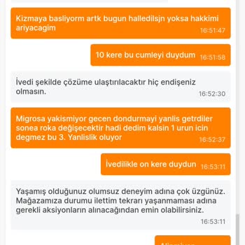 Migros Hemen Hizmet Eksikliği