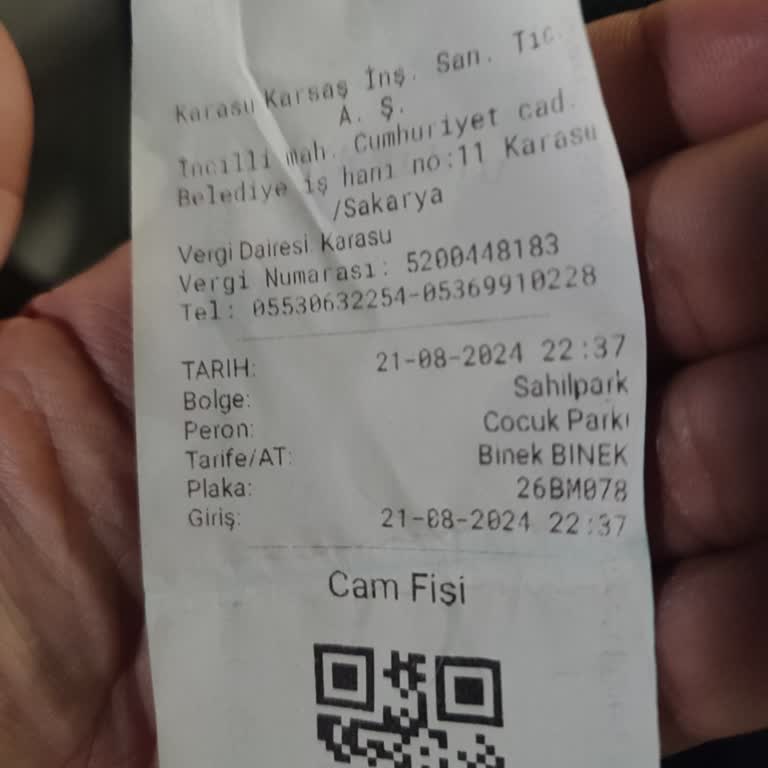 Karasu Belediyesi Karasu Otopark Ücreti
