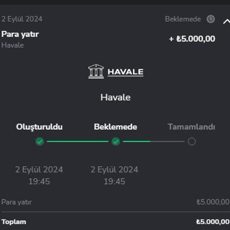 Binomo Paranın Hesaba Yatmaması