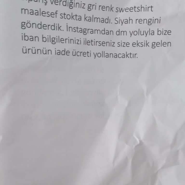 Maymoda Sipariş Eksikliği Yaşadım