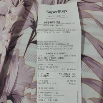 SuperStep 1 Aylık Ürüne Kullanıcı Hatası Denildi Ürün Değişim İade