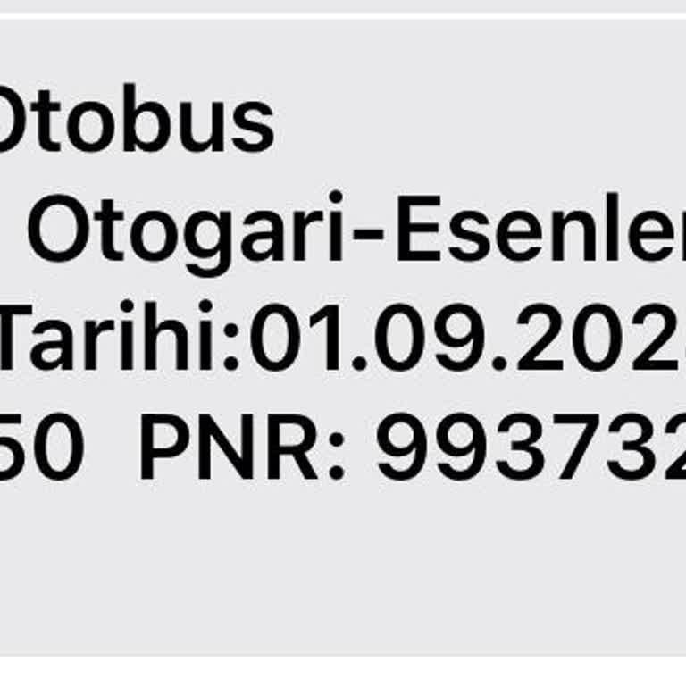 Kale Seyahat Gitmesi Gereken Otogara Gitmedi