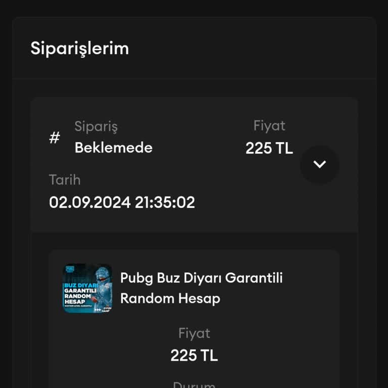 Oyun Hanem Siparişim Teslim Edilmedi