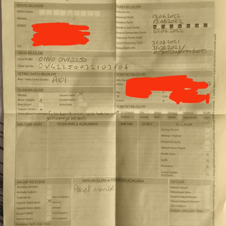 Onvo Smart LED TV'nin Sürekli Arızalanması Ve Kötü Müşteri Hizmetleri