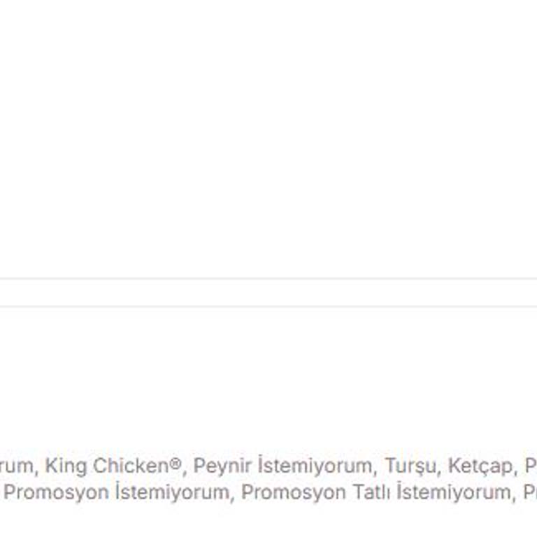 Burger King Siparişim Eksik Geldi