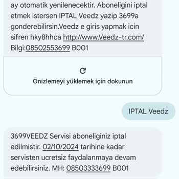 Veedz-tr.com Veedz Abonelik İptali