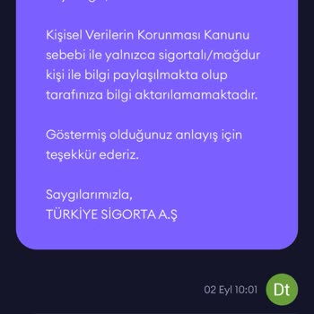 Türkiye Sigorta Kasko Ve Cevap Sorunu