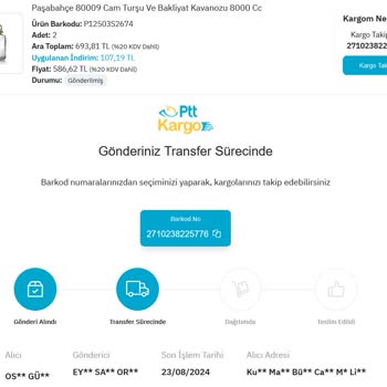 PTT Kargo Epttavm Üyeliksiz Alışveriş Ve Hasarlı Ürün İade Sorunu