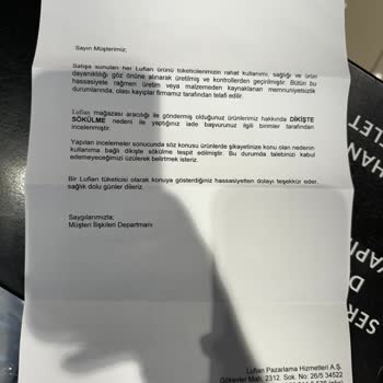 Lufian Marka Memnuniyetsizliği Hk