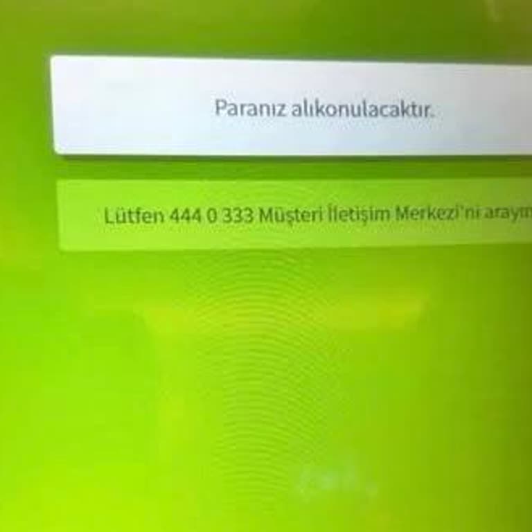 Garanti Bankası ATM Paraya Alıkonulma Sorunu