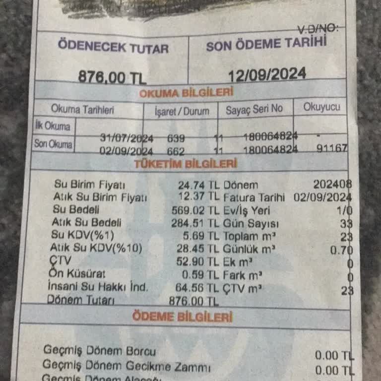 İstanbul Büyükşehir Belediyesi Şişirilmiş Su Faturası