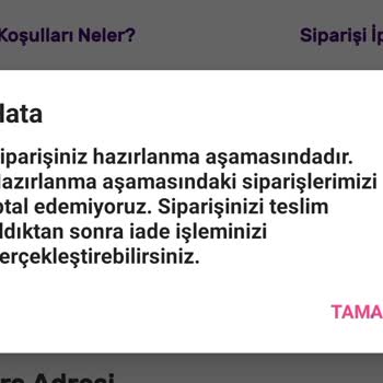 Gratis Sipariş Belirsizliği Ve İptale Müsaade Etmemesi