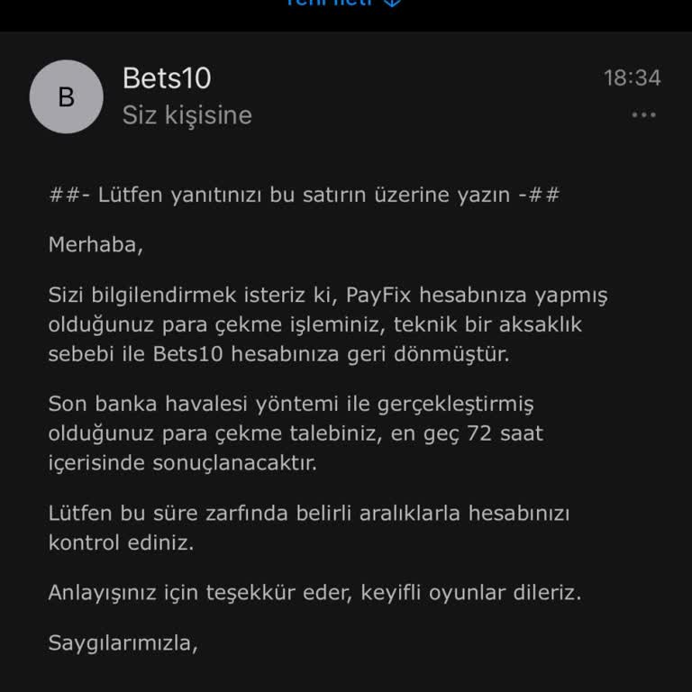 Bets10 Para Çekme İşlemlerinde Sürekli Red Ve Müşteri Hizmetleri Sorunu