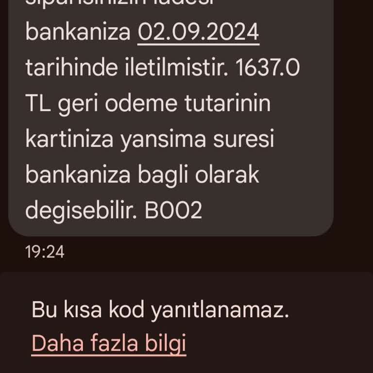 Ziraat Bankası Karta Para İadesi.