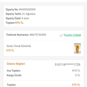 Trendyol GO, Teslim Edilmeyen Siparişin Ücret İadesini Yapmıyor.