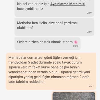 Trendyol GO, Teslim Edilmeyen Siparişin Ücret İadesini Yapmıyor.