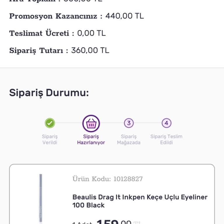 Gratis Siparişim Hareket Etmiyor