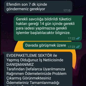 İnci Paketleme İle Yaşanan Olumsuz Deneyim