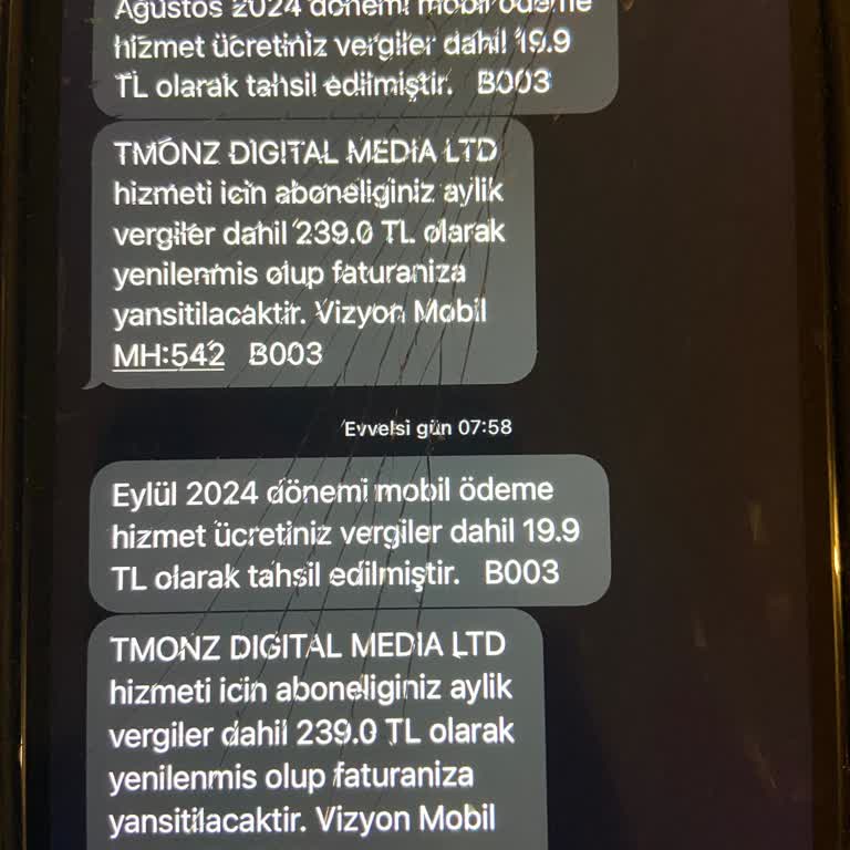 İzinsiz Vodafone Cepte Fun Aboneliği ve Ücret Kesintisi