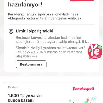Yemeksepeti Kapalı Restorana Sipariş Verdirme Sorunu