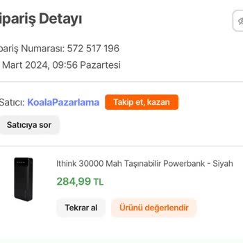 Hepsiburada İthink 30000 Mah Değil