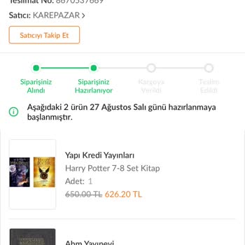 Trendyol'da Teslimat Ve İletişim Sorunları