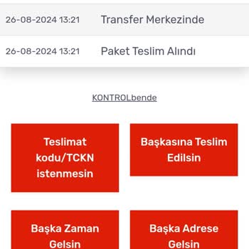 Kargomsende Teslim Edilmeyen Kargo