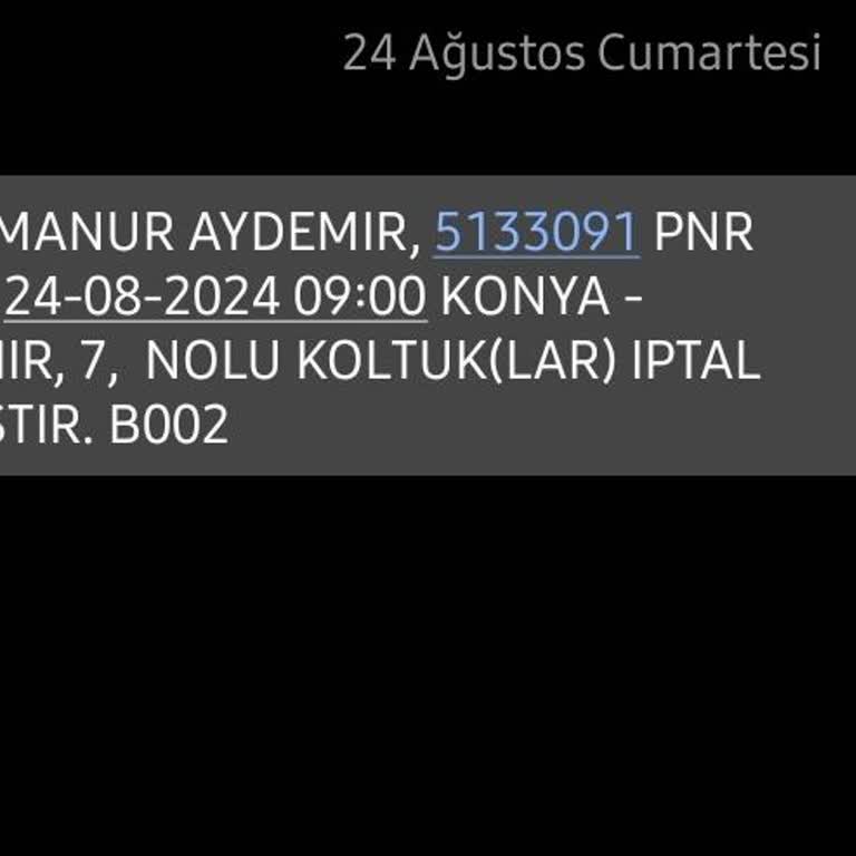 Yeni Aksaray Otobüs Firmasi İade Ücreti Yapmıyor