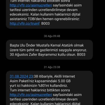 Vodafone'dan Haksız İnternet Aşım Ücretleri